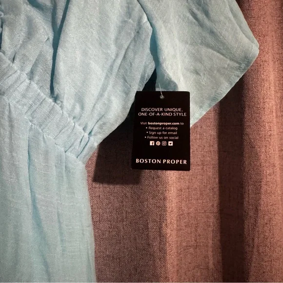 Boston Proper Light Blue Maxi Dress - Picture 4 of 4